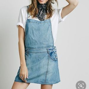 Free people Savannah apron overall dress